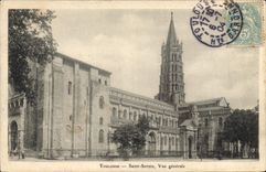 CPA Toulouse Saint Sernin Vue generale
