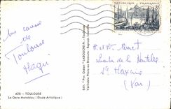 CPM Toulouse La Gare Matabiau (Etude Artistique)