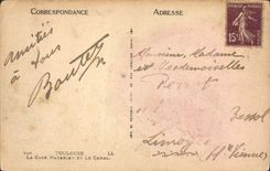 CPA Toulouse La Gare Matabiau etle Canal