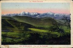 CPA St Gaudiens Vue sur les Pyrenees