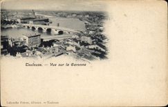CPA Toulouse Vue sur la Garonne