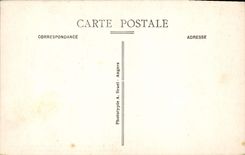 CPA Perros Guirec Plage de Trestraou vers les arbres de la Montee de la Clarte