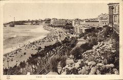 CPA Biarritz Panorama de la Grande Plage