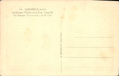 CPA Loches Le Donjon l'Entree et la Cour Louis XI