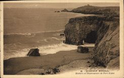 CPA Quiberon (Morbihan) Rochers et Observatoire de Port Blanc