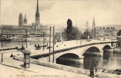 CPA Rouen Le Pont Corneille et les Quais