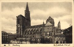 CPA Strasbourg La Cathedrale Cote Sud