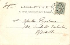 CPA Vichy Vaches a l'Abreuvoir dans l'Allier Bœufs Vaches