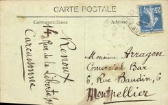 CPA Cite de Carcassonne Le Chateau (cote Ouest)