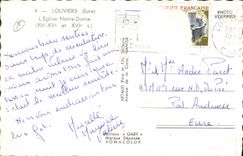 CPA Louviers (Eure) L'Eglise Notre Dame (XIIe XVe et XVIe s)