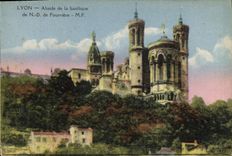 CPA Lyon Abside de la basilique de N D de Fourviere