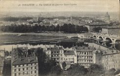 CPA Toulouse Vue generale du Quartier Saint Cyprien
