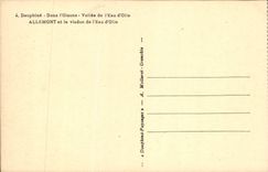 CPA Dauphine dans l'Oisans Vallee de l'Eau d'Oile Allemont et le viaduc de l'Eau d'Oile