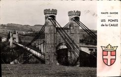 CPA Haute Savoie Les Ponts de la Caille