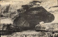 CPA Etretat Le Trou a l'Homme