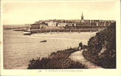 CPA Saint Malo Vu de la Corniche d'Aleth
