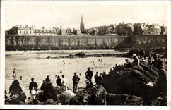 CPA Saint Malo Vue prise du Fort National Cote d'Emeraude