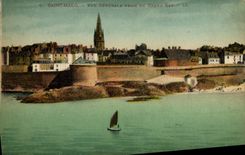 CPA Saint Malo Vue generale prise du grand Bey