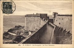 CPA Saint Malo Les Remparts La Tour Bidouane