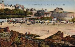 CPA Saint Malo La Plage de Bon Secours