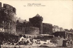 CPA Saint Malo La PLage du Chateau Cote d'Emeraude