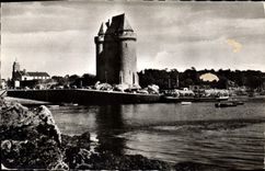 CPA Saint Malo (I et V) En Bretagne Tour et Cale Salidor vues de la Cote d'Aleth