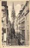CPA Saint Malo La Grande rue et le Clocher de la Cathedrale Boulangerie