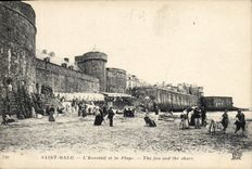 CPA Saint Malo L'Eventail et la Plage