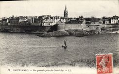 CPA Saint Malo Vue generale prise du Grand Bey