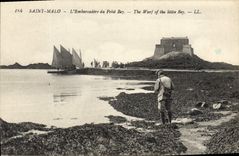 CPA Saint Malo L'Embarcadere du Petit Bey