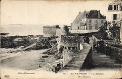 CPA Saint Malo Cote d'Emeraude Les Remparts