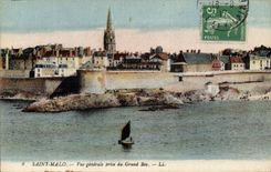 CPA Saint Malo Vue generale prise du Grand Bey