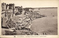 CPA Saint Malo La Plage de Bon Secours a maree haute