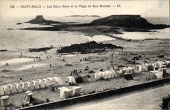 CPA Saint Malo Les DSaux Beys et la Plage de Bon Secours