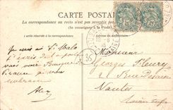 CPA Saint Malo Cote d'Emeraude La Plage de Bon Secours et les Remparts