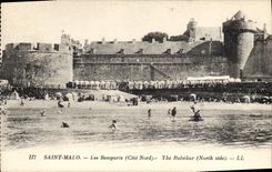 CPA Saint Malo Les Remparts (Cote Nord)