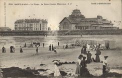 CPA Saint Malo Cote d'Emeraud La Plage Le Grand Casino Municipal