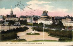 CPA Saint Malo Le Jardin du Casino et le Chateau