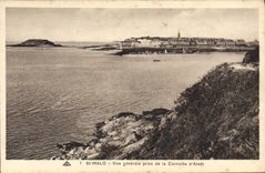 CPA St Malo Vue generale prise de la Corniche d'Aleth
