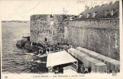 CPA Saint Malo Les Remparts a maree haute