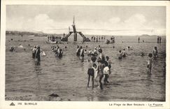 CPA Saint Malo La Plage de Bon Secours La Piscine