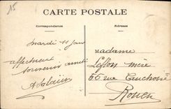 CPA St Malo Le Casino et la Staute de Chateaubriand (par Aime Millet)