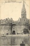 CPA St Malo Le Clocher et la Grande Porte
