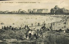 CPA St Malo La Grande Plage et le Casino