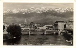 CPA Grenoble L'Isere la Chaine des Alpes