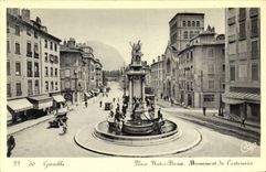 CPA Grenoble Place Notre Dame Monument du Centenaire