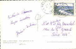 CPA Grenoble Vue generale et le Cours Jean Jaures