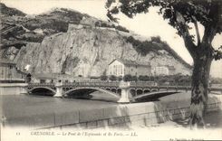 CPA Grenoble Le Pont de l'Esplanade et les Forts