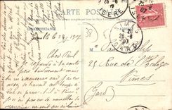 CPA Grenoble Le Square des Postes et Monument Dondort de Lagree