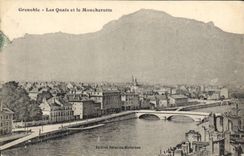CPA Grenoble Les Quais et le Moucherotte
